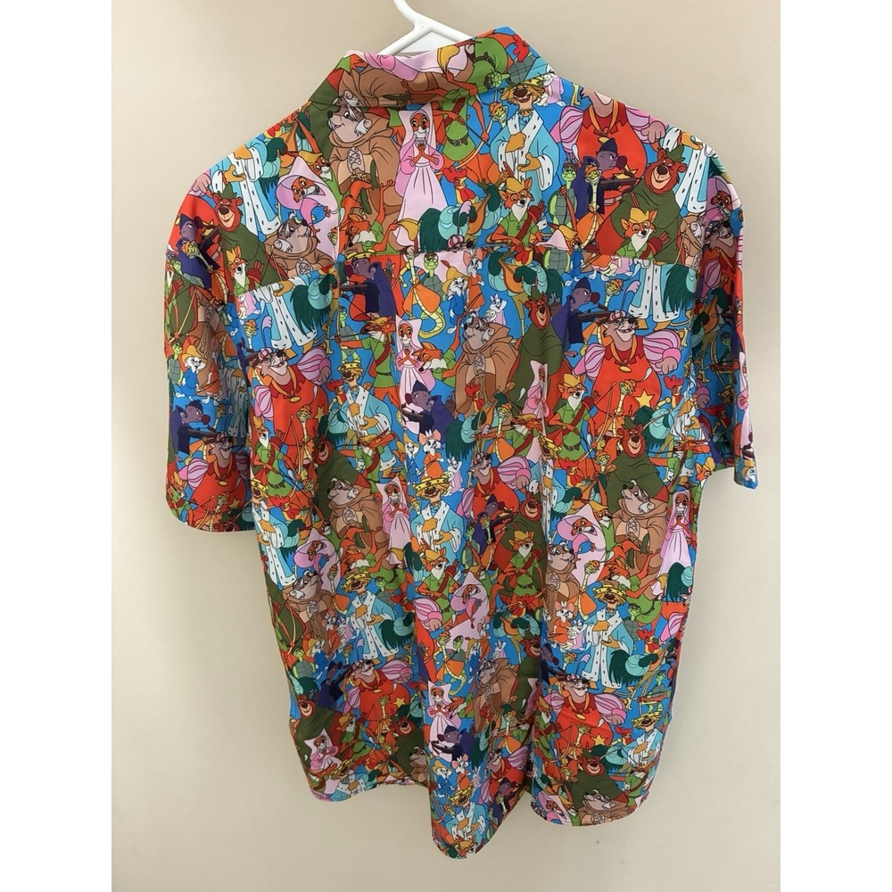 RSVLTS DISNEY ROBIN HOOD WELCOME TO NOTTINGHAM KUNUFLEX CAMP SHIRT XL - Picture 6 of 6